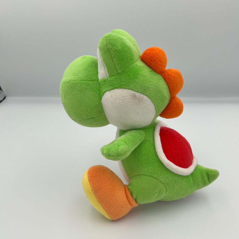 Nintendo Super Mario Bros Yoshi Plush Stuffed Animal Toy Green 8 Inch - Picture 2 of 8